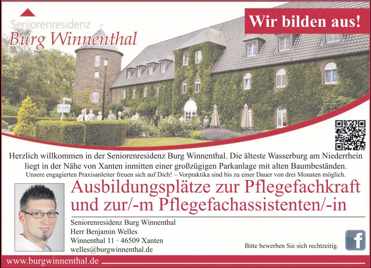 Ausbildung Pflege Seniorenresidenz Burg Winnenthal